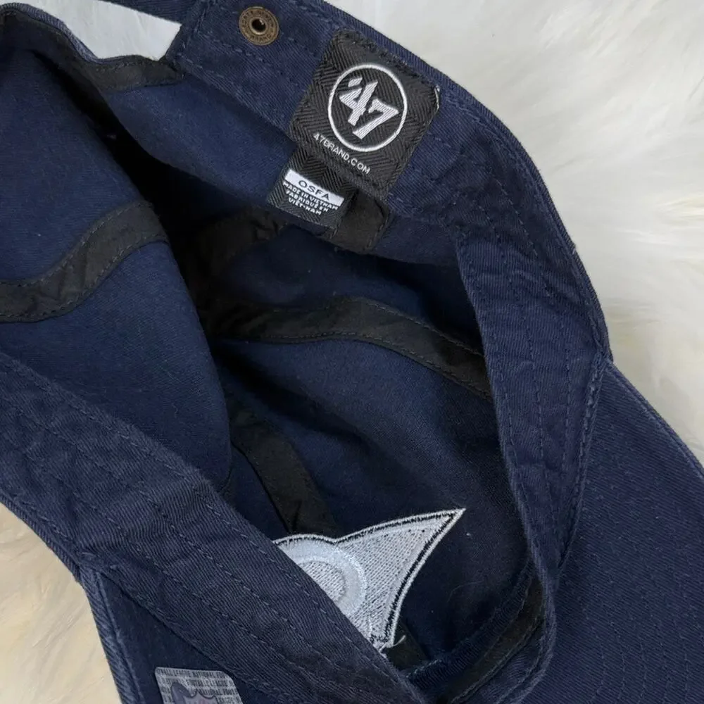 47 Brand Clean Up Rams Embroidered Logo Dark Blue Adjustable Cap